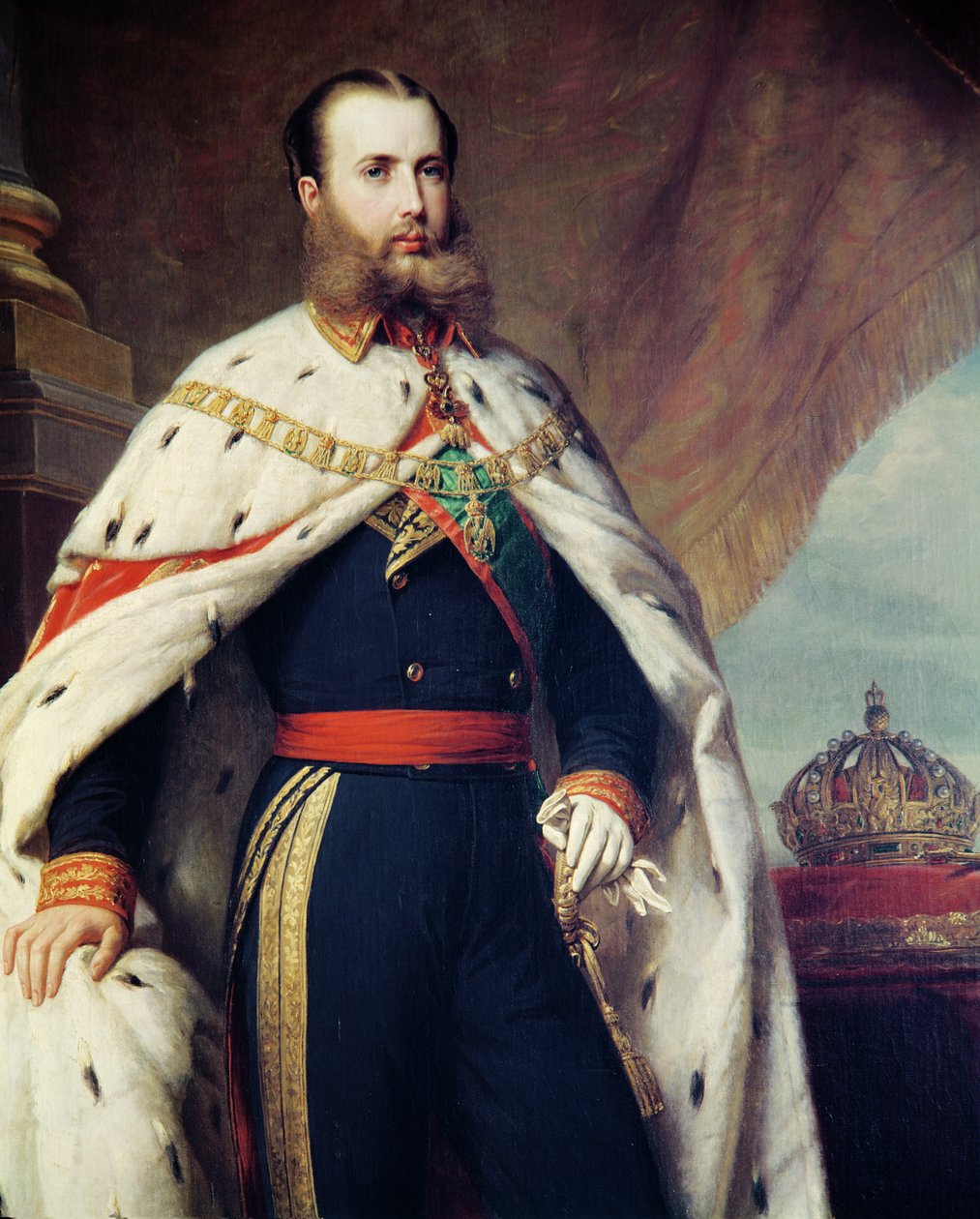Hapsburg-Lorraine的马克西米利安（1832-67）墨西哥皇帝，1865年（另见233828） 作者 阿尔伯特·格雷夫勒