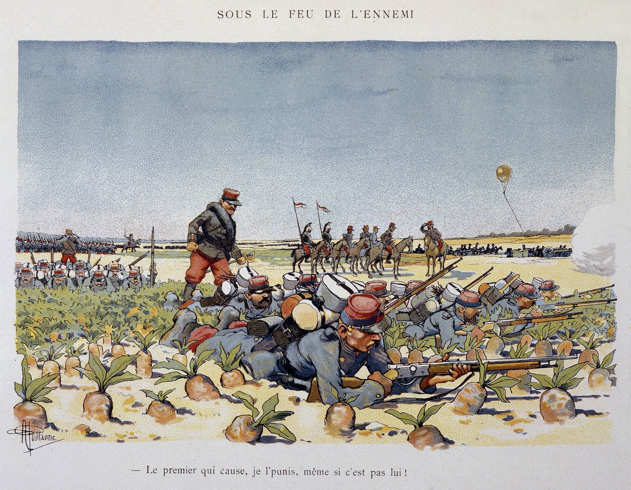 Under enemy fire - the Armee seen by A. guillaume, circa 1900 作者 阿尔伯特·纪尧姆