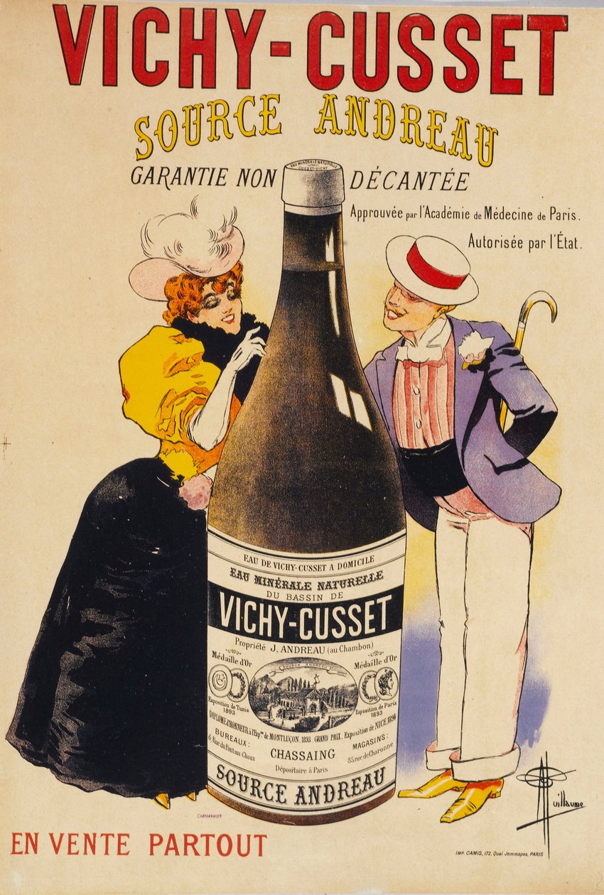 Vichy-Cusset - Source Andreau ，约1895年。 作者 阿尔伯特·纪尧姆