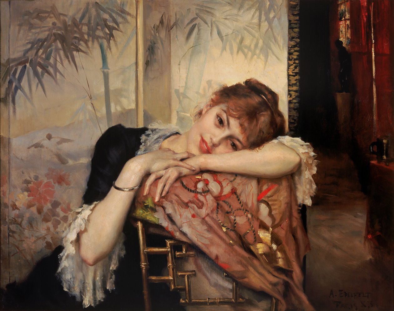 The Parisienne , 1883. 作者 阿尔伯特·古斯塔夫·阿里斯蒂德·埃德尔费尔特