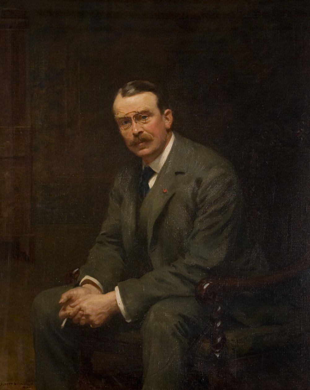阿尔弗雷德-赫伯特爵士（1866-1957 年），约 1914 年（布面油画） 作者 阿尔伯特·亨利·柯林斯