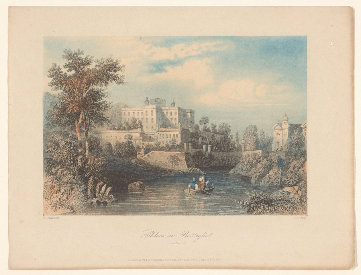 Gezicht op Castello del Catajo te Battaglia Terme
巴塔利亚城堡（帕多瓦）（标题见实物） 作者 阿尔伯特·亨利·佩恩