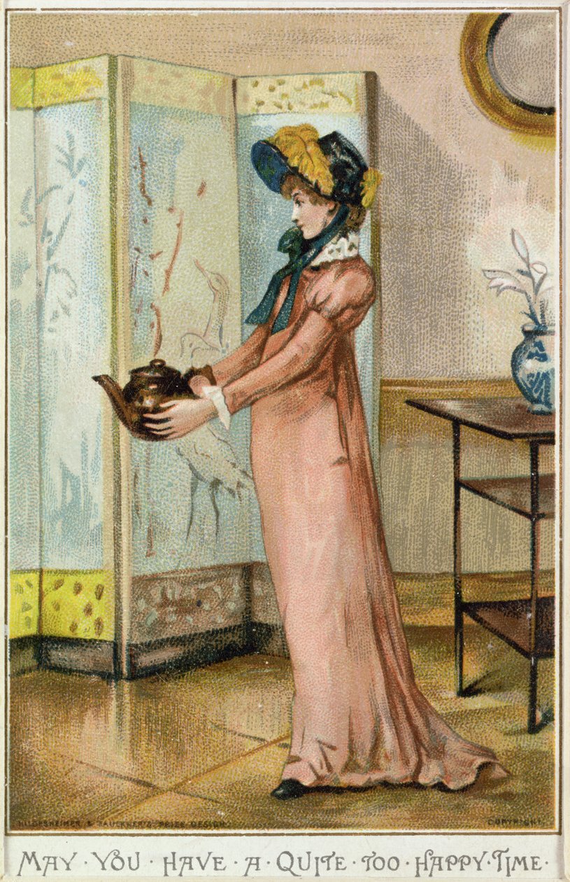 &39;祝你有一个相当快乐的时光&39;，1881年（chromolitho） 作者 Albert Jnr。鲁多维奇