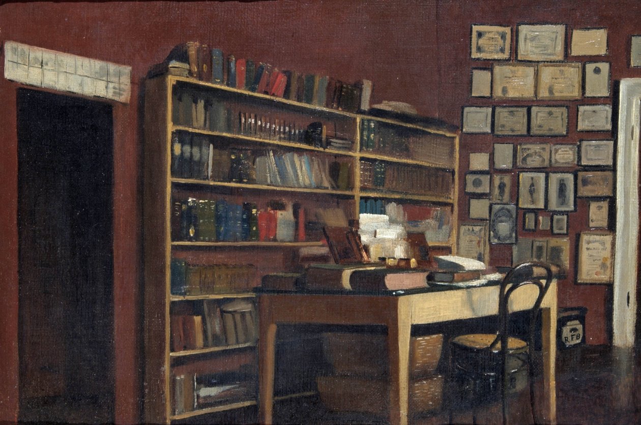 理查德·伯顿爵士研究的角落，1889年 作者 阿尔伯特·莱奇福德