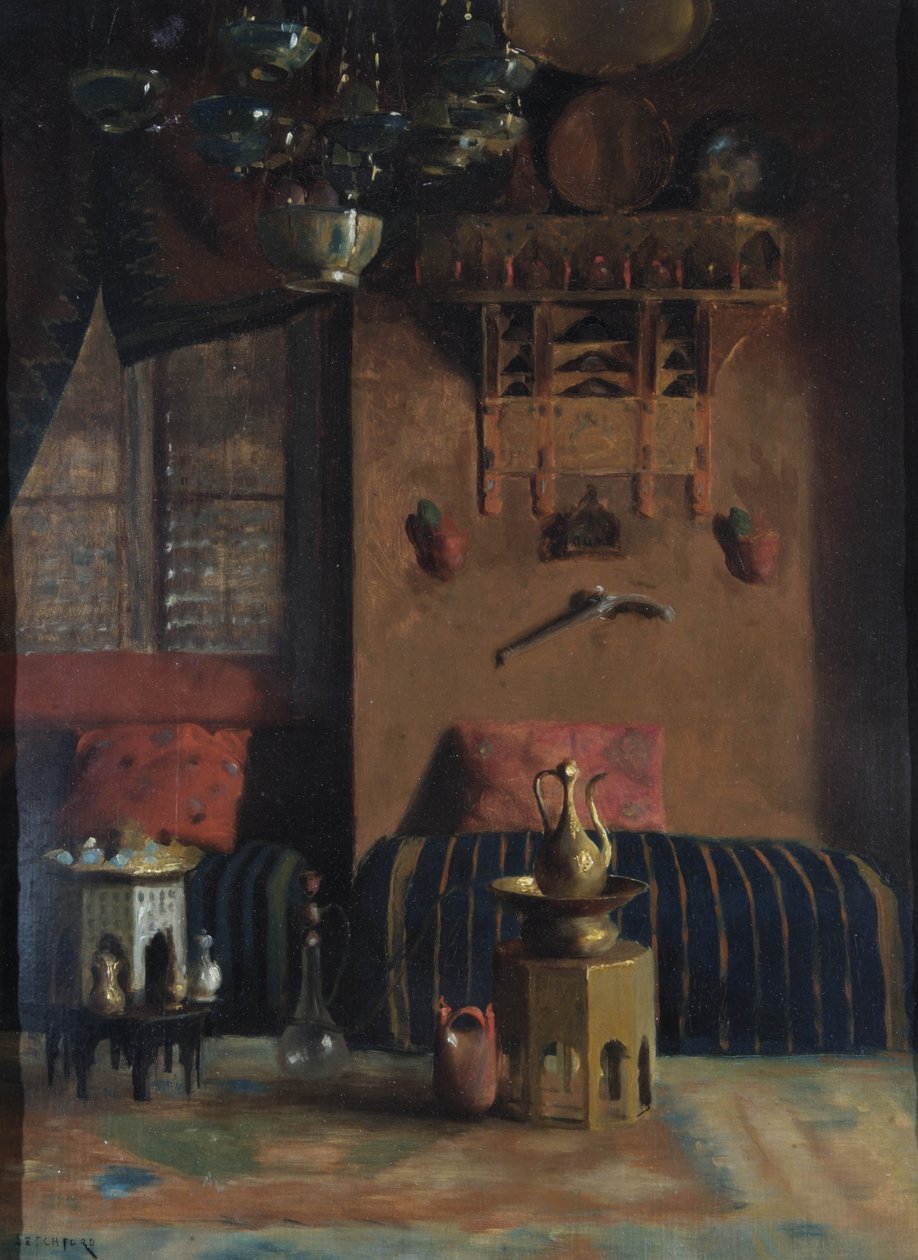 Sir Richard Burtons爵士吸烟室，1889年 作者 阿尔伯特·莱奇福德