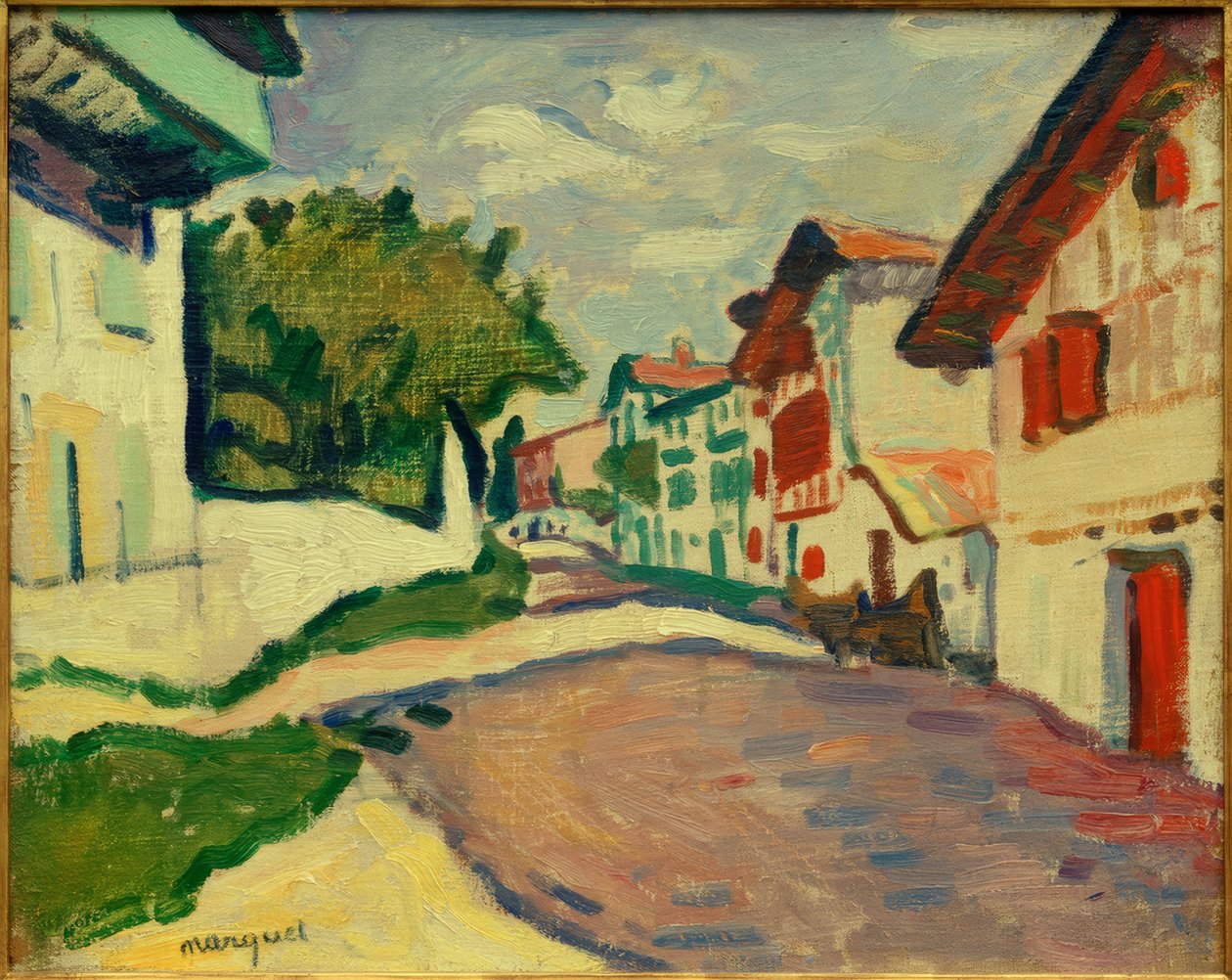 A.Marquet，Ciboure的Sunny Road 作者 阿尔伯特·马尔凯