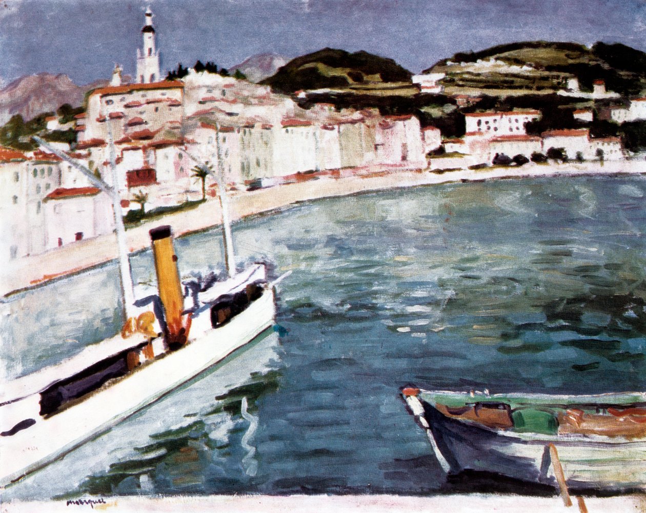 芒通港口，1905年 作者 阿尔伯特·马尔凯