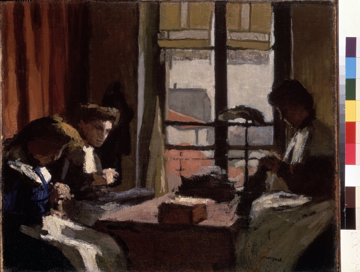 裁缝。皮埃尔-阿尔伯特-马凯（1875-1947 年）的画作。布面油画。年代：1901-1902 年。尺寸：50.5x61 厘米。圣彼得堡冬宫博物馆（圣彼得堡） 作者 阿尔伯特·马尔凯