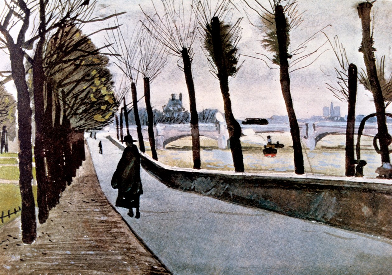 罗浮宫（Quai du Louvre），1906年夏天 作者 阿尔伯特·马尔凯