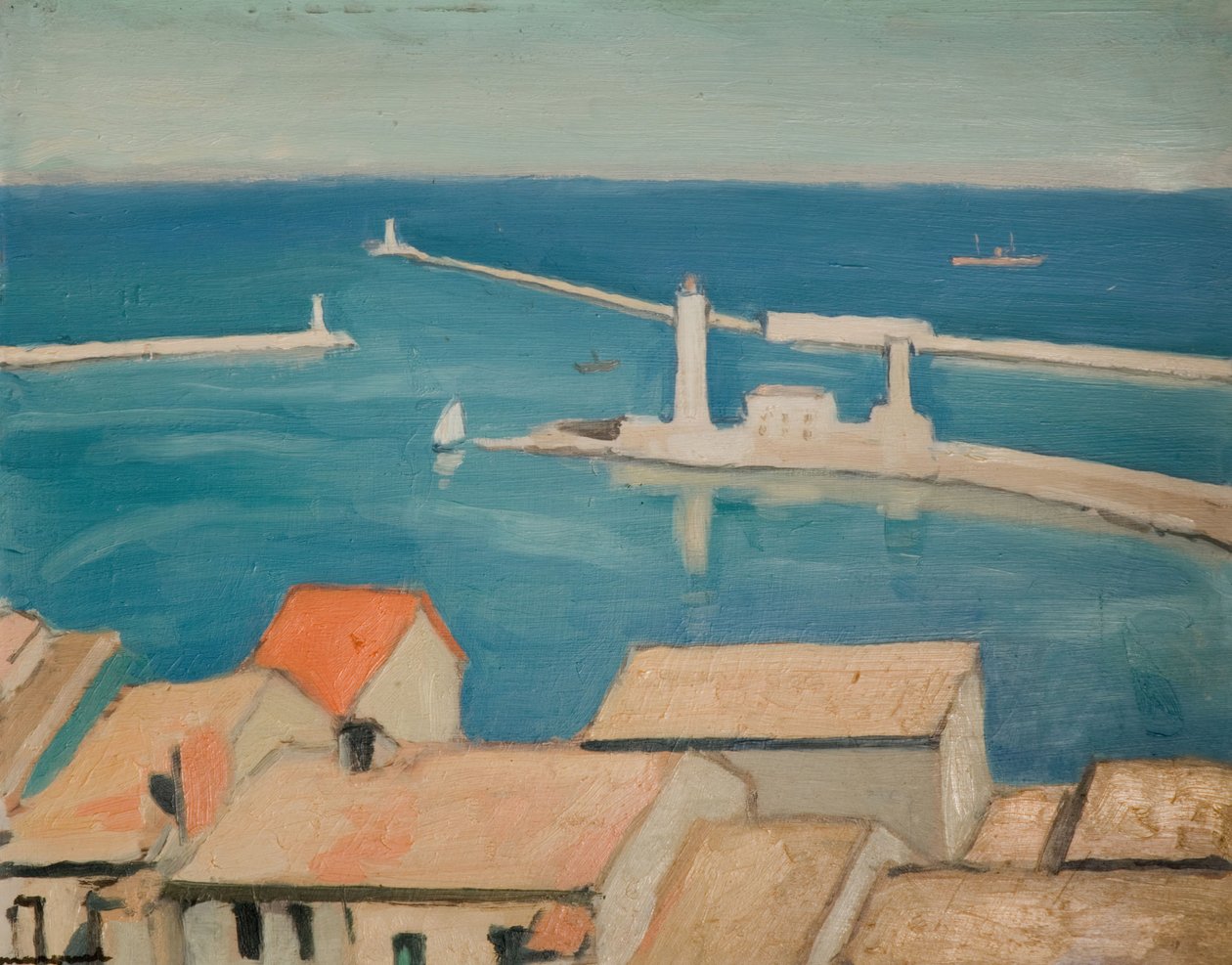 塞特港，马赛，1924年。 作者 阿尔伯特·马尔凯