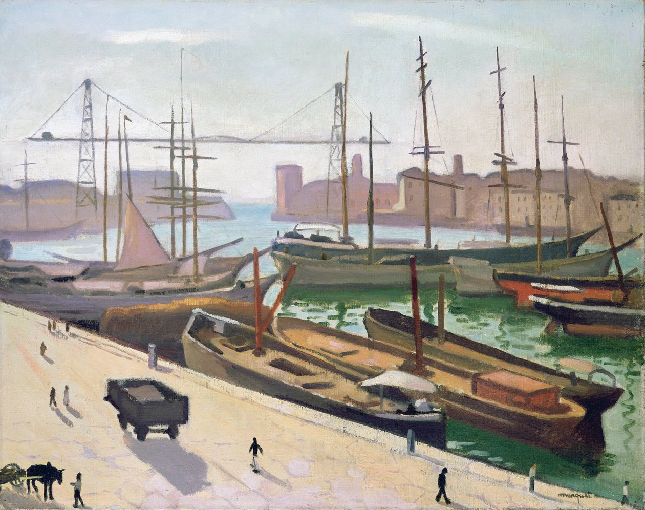 The Port of Marseilles 作者 阿尔伯特·马尔凯