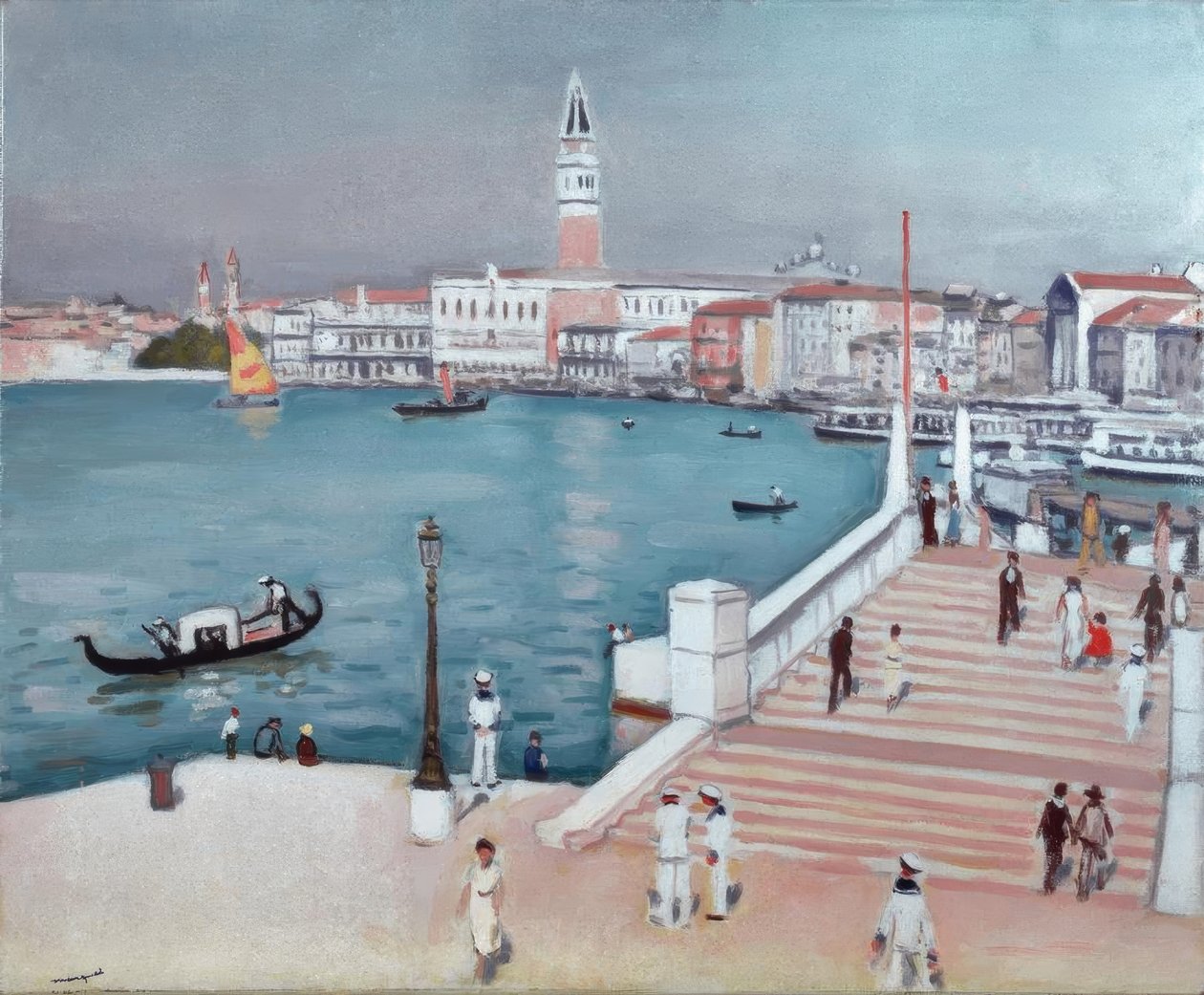 Venedig，圣马克盆地-宝石。诉A.Marquet 作者 阿尔伯特·马尔凯