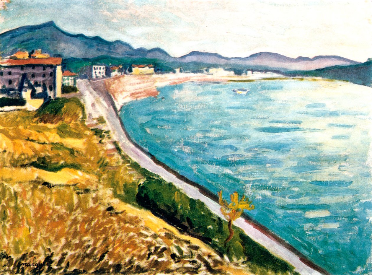 圣让德吕兹（Saint-Jean-de-Luz）风景，1907年 作者 阿尔伯特·马尔凯