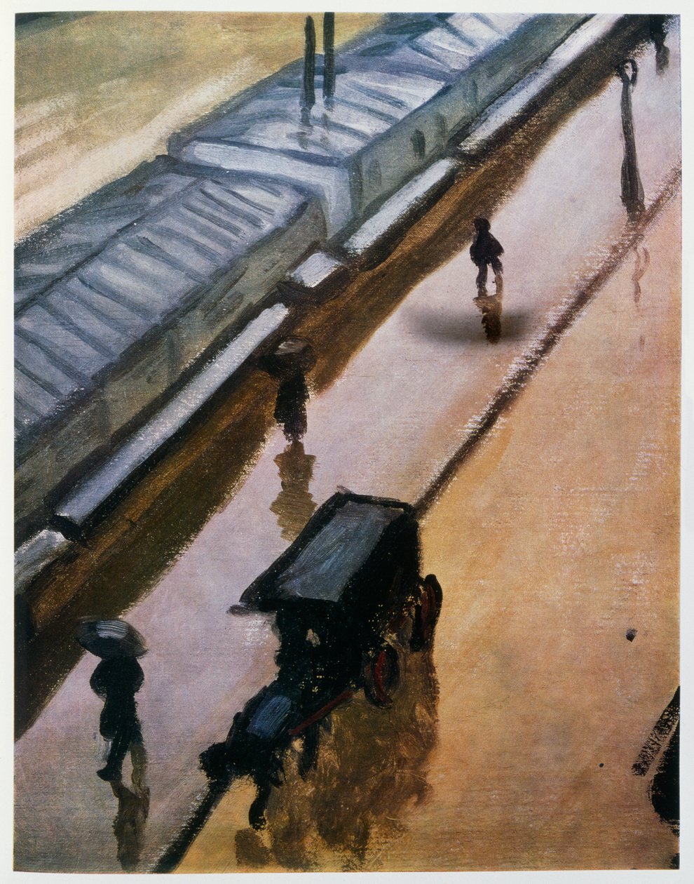 巴黎圣母院的雨天，约 1905 年（布面油画） 作者 阿尔伯特·马尔凯