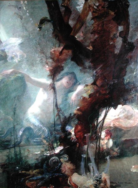La Sirene（布面油画） 作者 阿尔伯特·皮埃尔·雷内·迈尼昂