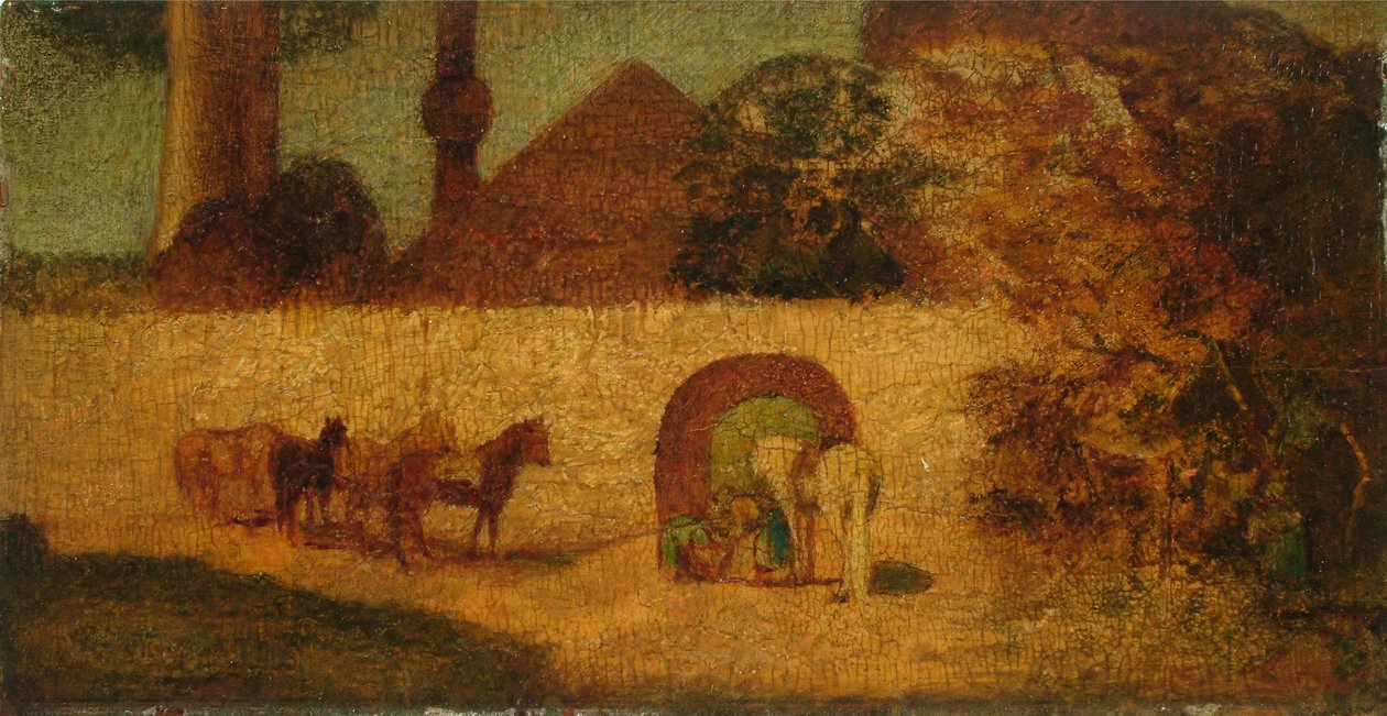先知墓旁，约 1882 年（油画板） 作者 阿尔伯特·平克汉姆·赖德
