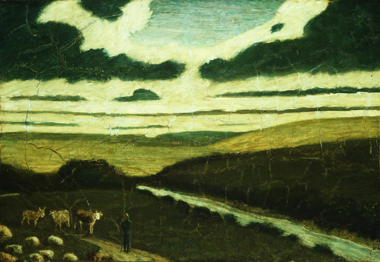 景观，1897-98年。 作者 阿尔伯特·平克汉姆·赖德