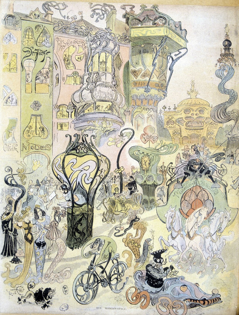罗比达的现代城市风格（绘图） 作者 阿尔伯特·罗比达