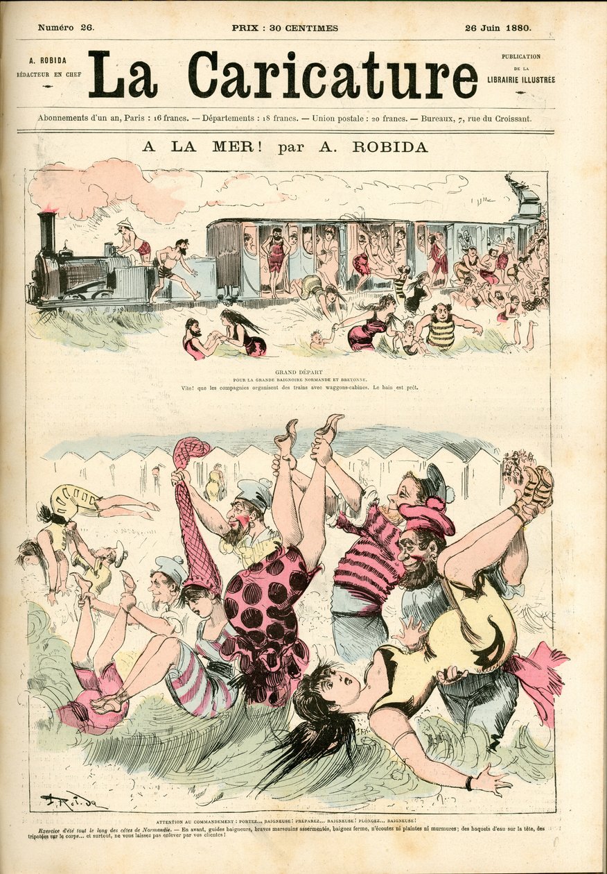 前往大海1880年（雕刻） 作者 阿尔伯特·罗比达