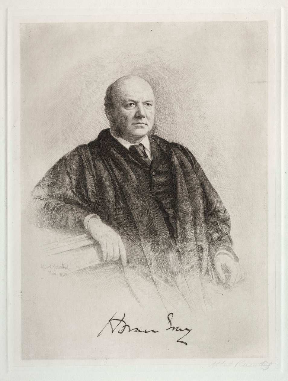霍勒斯·格雷（Horace Gray），1890年。 作者 阿尔伯特·罗森塔尔