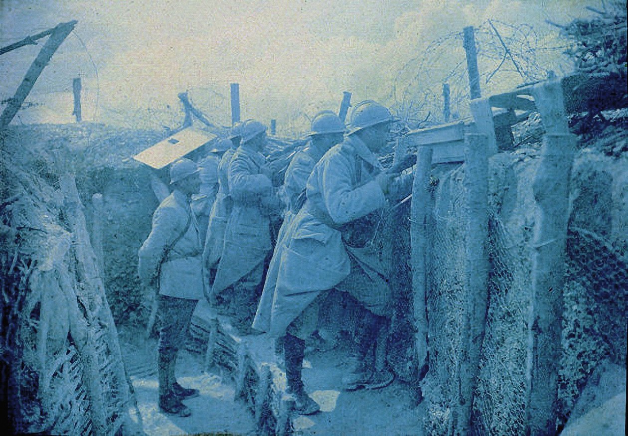 法国听力帖：1916年法国西线战壕中的士兵（自动色） 作者 阿尔伯特·萨玛玛·奇克利