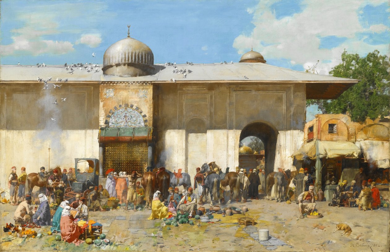 市场场景 作者 阿尔贝托·帕西尼（Alberto Pasini）