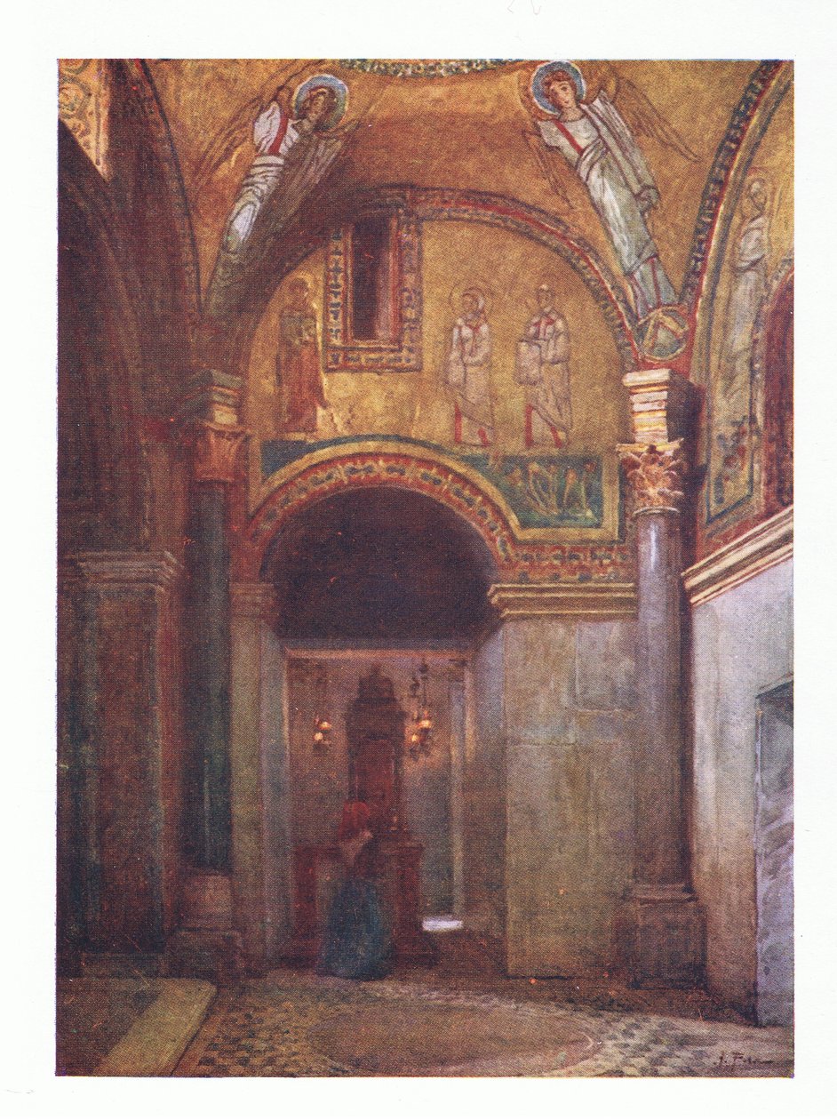 S Prassede的San Zeno教堂，来自罗马，由A＆C Black Ltd出版，1925年 作者 阿尔贝托·比萨