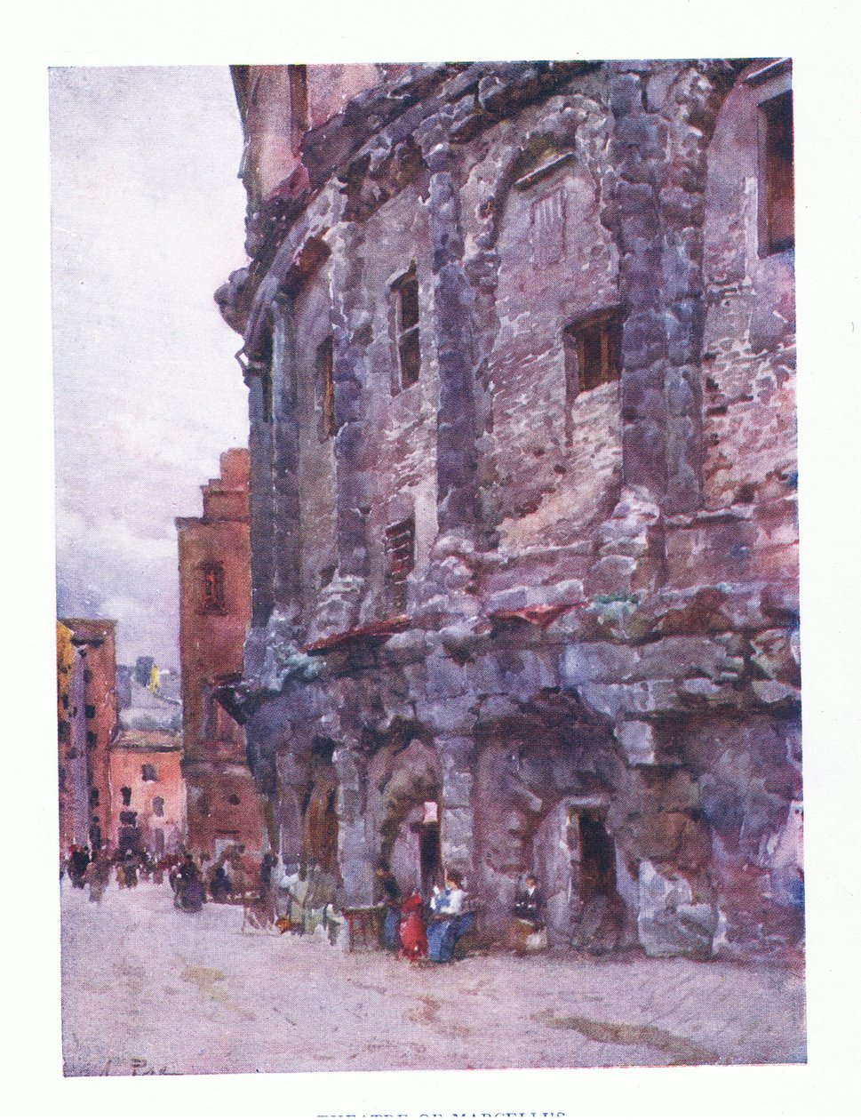 马塞勒斯剧院，由罗马出版，由A＆C Black Ltd出版，1925年 作者 阿尔贝托·比萨