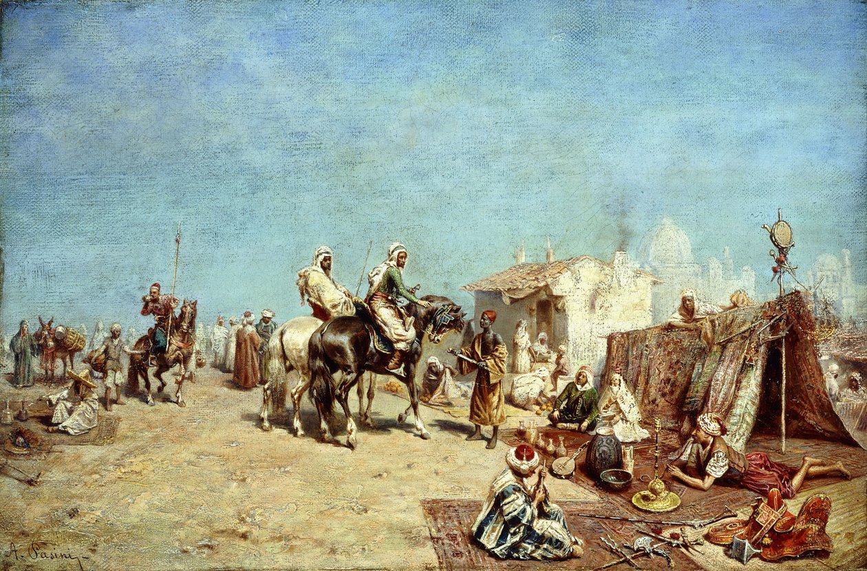 阿拉伯营地 作者 阿尔贝托·帕西尼（Alberto Pasini）
