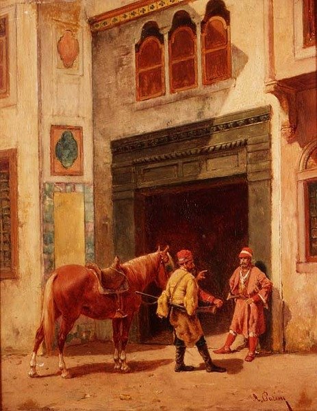 阿拉伯人在网关处 作者 阿尔贝托·帕西尼（Alberto Pasini）