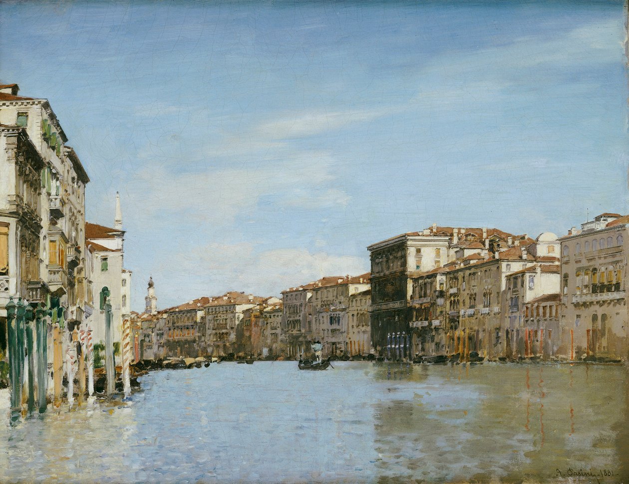 威尼斯大运河 作者 阿尔贝托·帕西尼（Alberto Pasini）