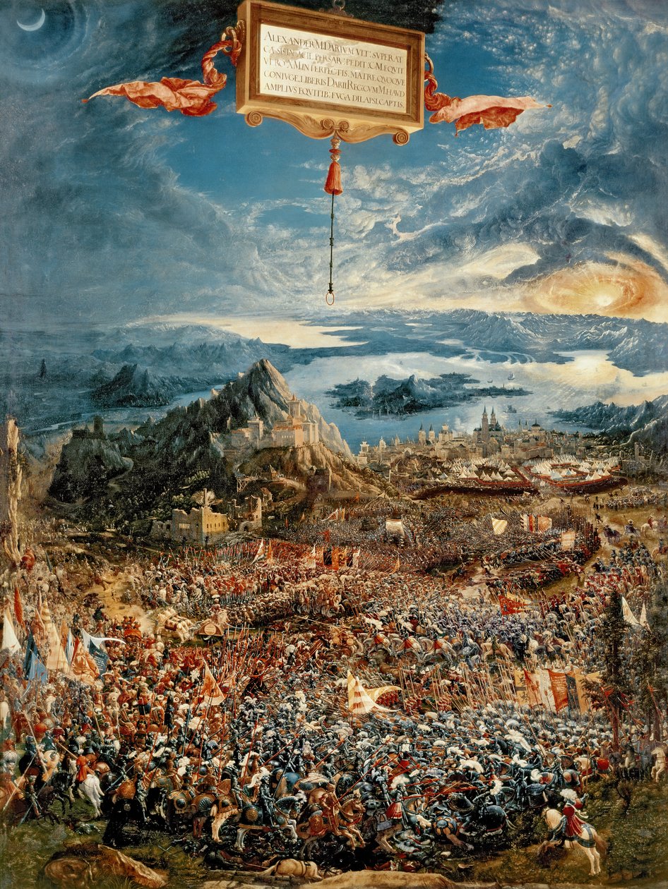 十字架之战，或亚历山大大帝的胜利，1529年 作者 阿尔布雷希特·阿尔特多夫（Albrecht Altdorfer）