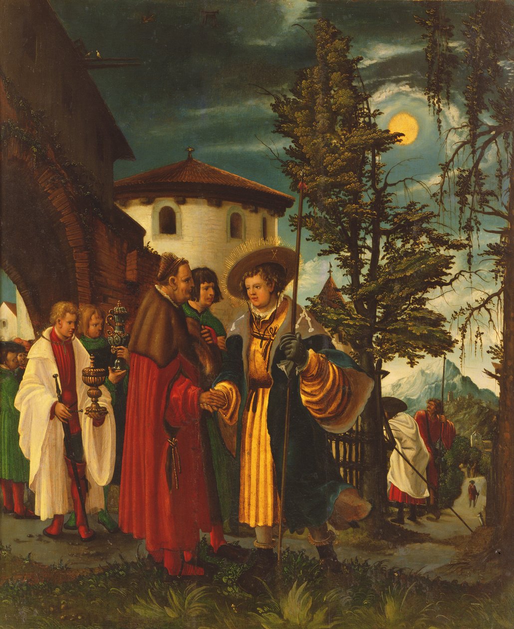 圣弗拉林出发，1516-18 作者 阿尔布雷希特·阿尔特多夫（Albrecht Altdorfer）