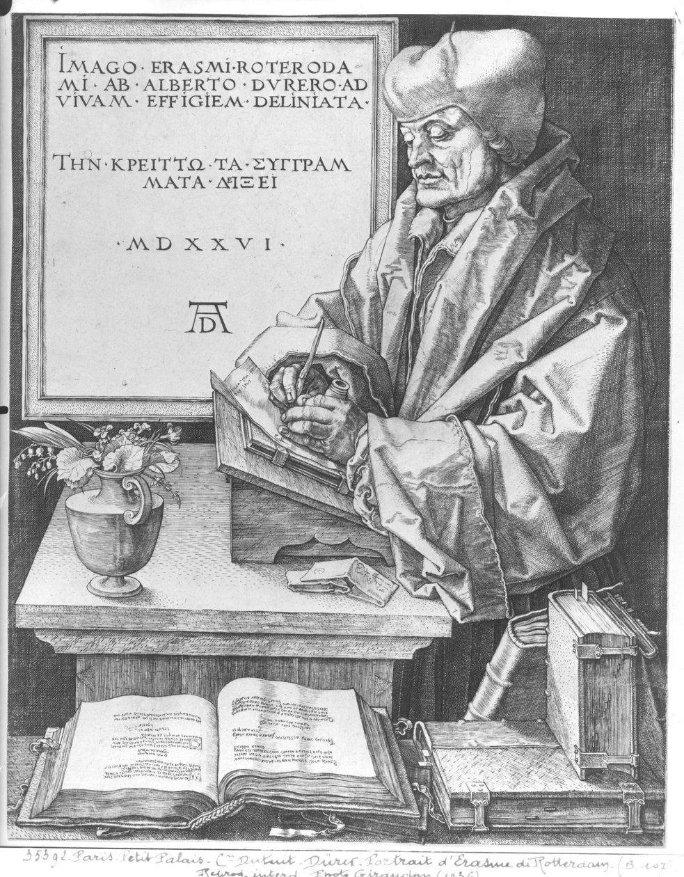 鹿特丹的Desiderius Erasmus（1466-1536），1526年 作者 阿尔布雷希特丢勒