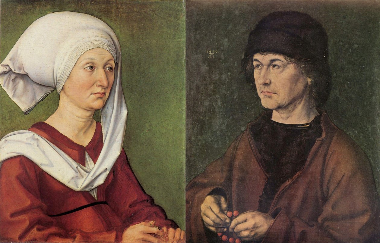 丢勒父母的肖像Diptych 作者 阿尔布雷希特丢勒