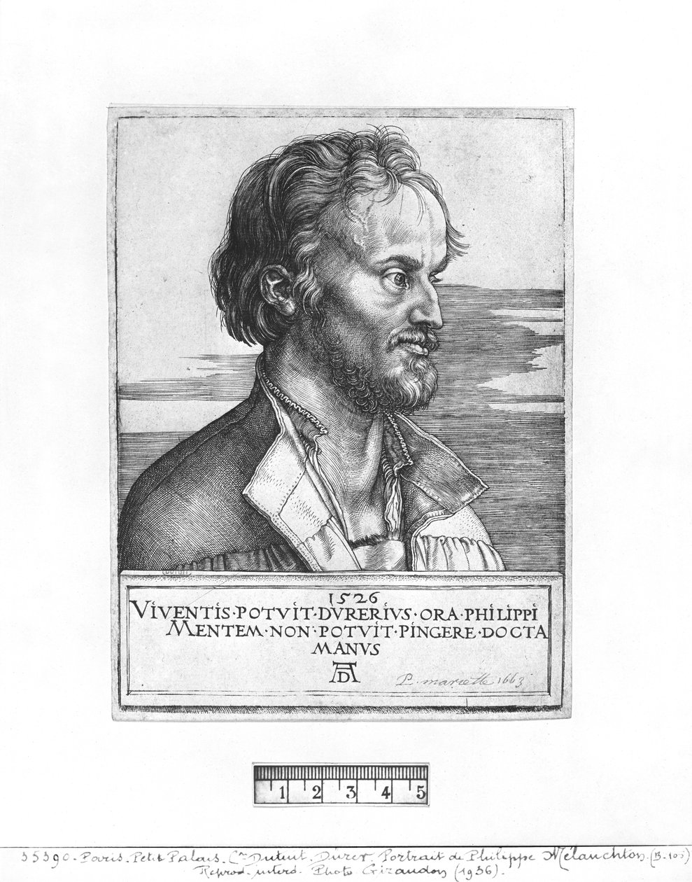 Philipp Melanchthon的肖像，1526年 作者 阿尔布雷希特丢勒