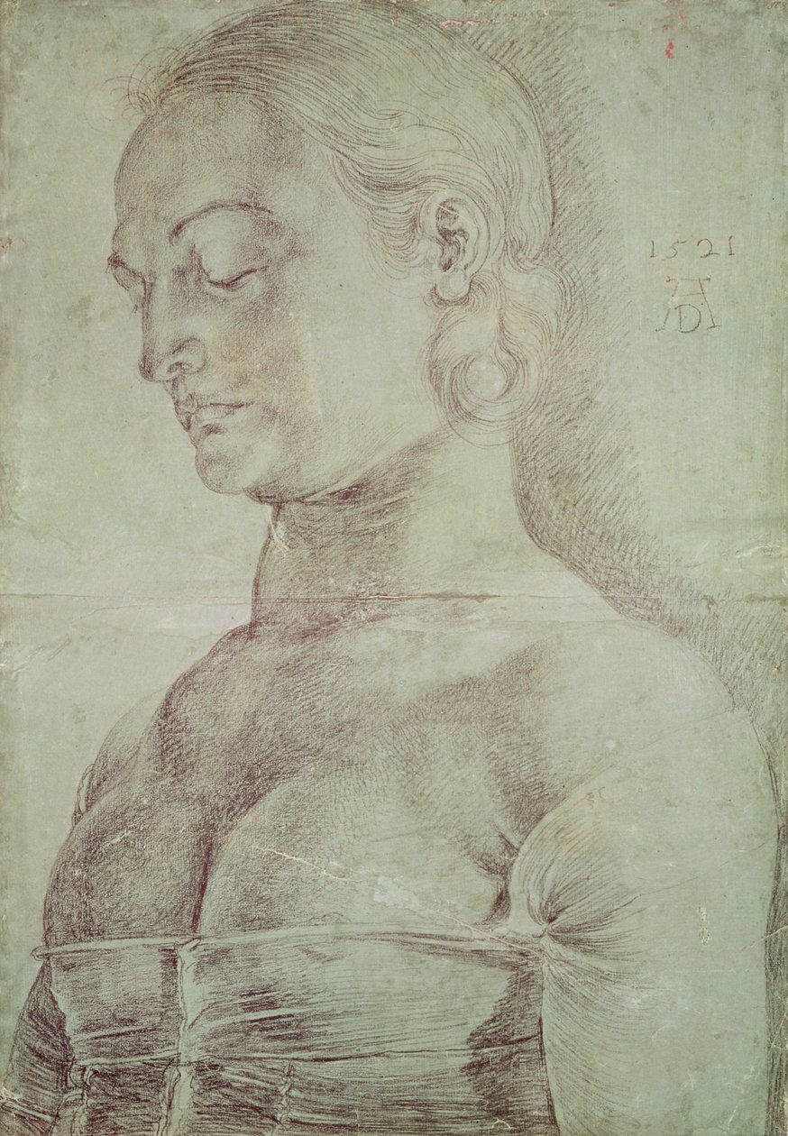 圣阿波罗尼亚，1521年（纸上蜡笔） 作者 阿尔布雷希特丢勒