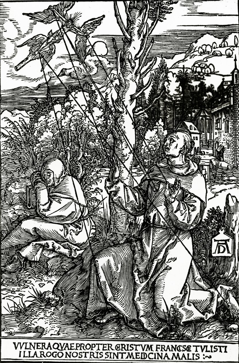 圣弗朗西斯接受Stigmata，c.1503-4 作者 阿尔布雷希特丢勒
