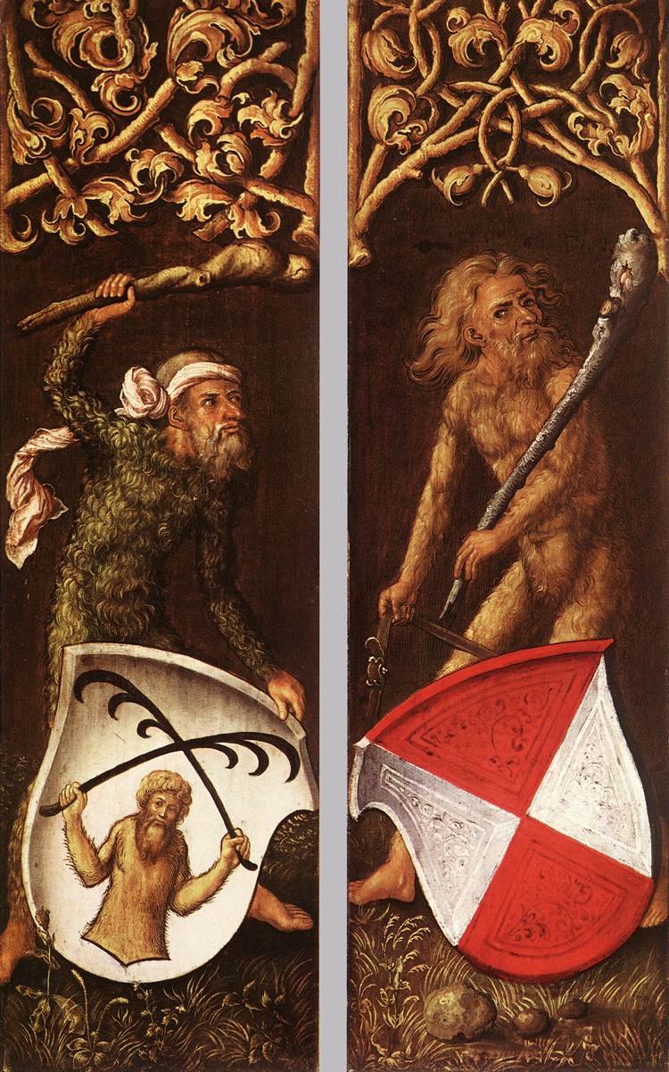 Sylvan Men with Heraldic Shields 作者 阿尔布雷希特丢勒
