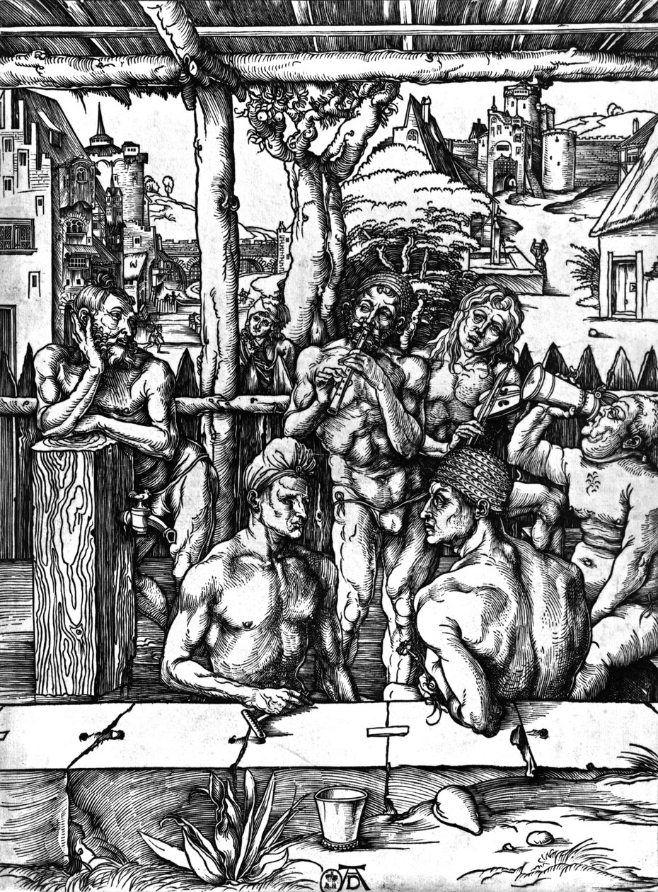 男人的洗澡，c.1498 作者 阿尔布雷希特丢勒