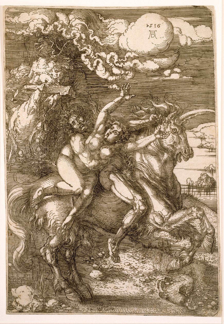强奸Proserpina（绑架独角兽），1516年 作者 阿尔布雷希特丢勒