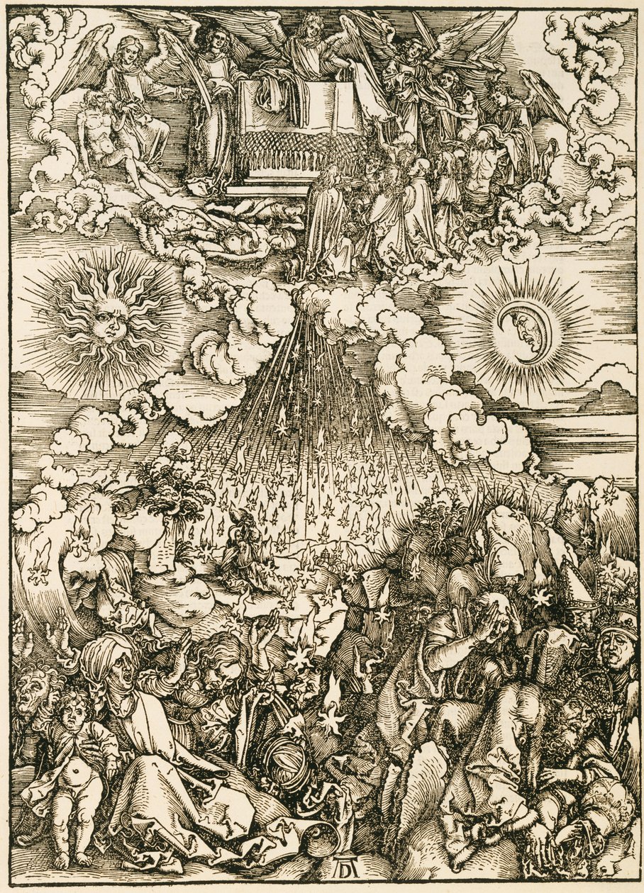 第六封印章的开幕，来自圣约翰启示录，c.1496-98 作者 阿尔布雷希特丢勒