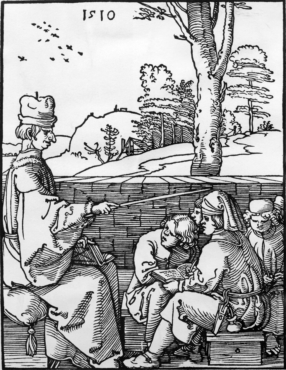 学校的课程，1510年 作者 阿尔布雷希特丢勒