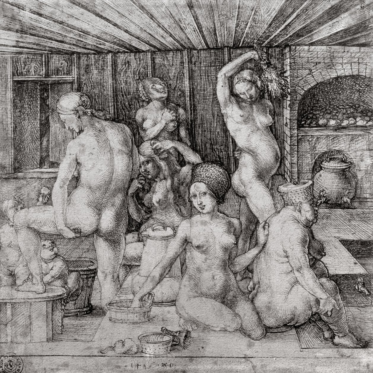 女厕所，1496年 作者 阿尔布雷希特丢勒