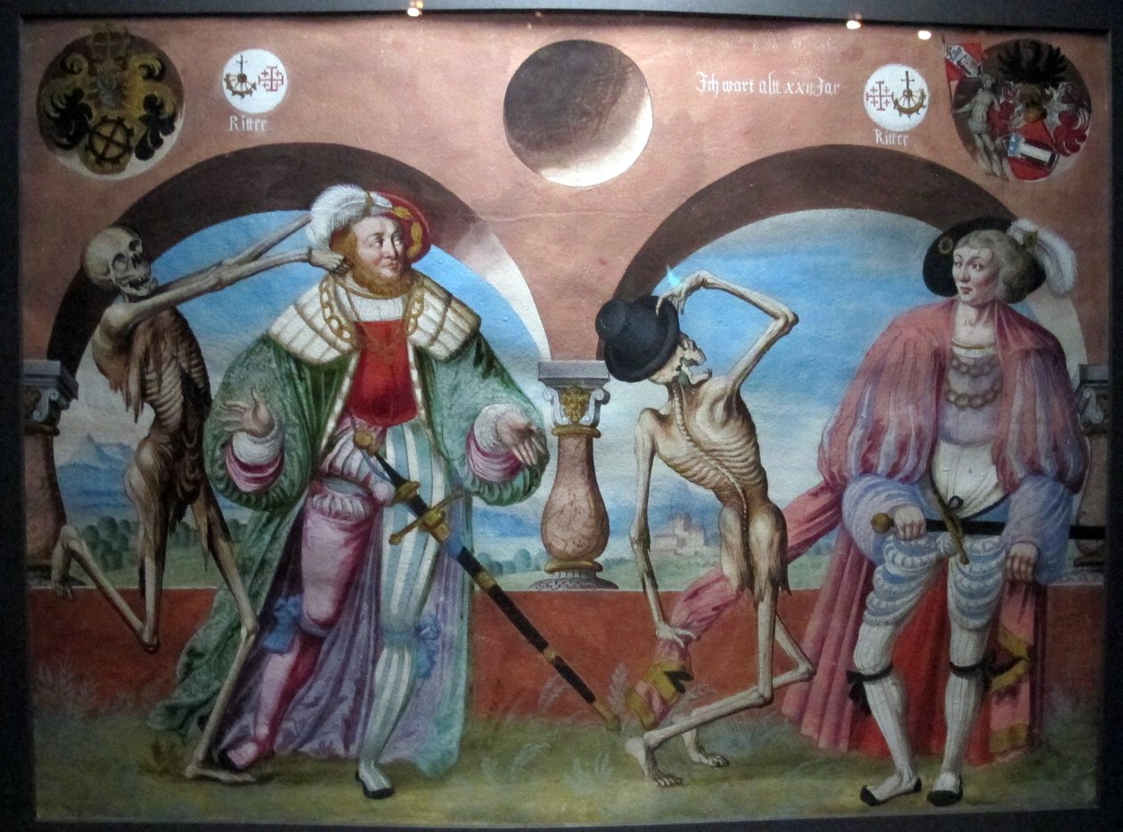 伯尔尼多米尼加公墓m.manuel失落的可怕舞蹈的副本（1512-20） 作者 阿尔布雷希特·考夫（Albrecht Kauw）