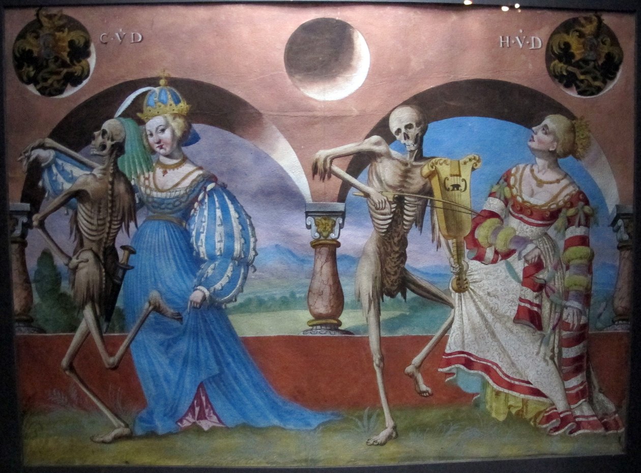 伯尔尼多米尼加公墓m.manuel失落的可怕舞蹈的副本（1512-20） 作者 阿尔布雷希特·考夫（Albrecht Kauw）