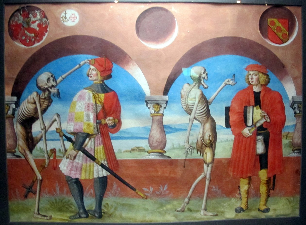 伯尔尼多米尼加公墓m.manuel失落的可怕舞蹈的副本（1512-20） 作者 阿尔布雷希特·考夫（Albrecht Kauw）