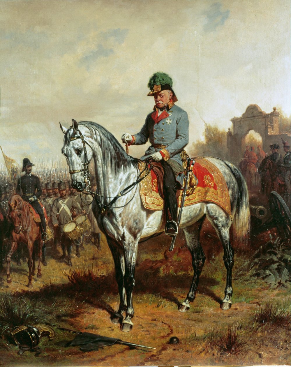 约瑟夫-拉德茨基元帅（Fieldmarshal Josef Count Radetzky），对意大利作战期间的总司令... 作者 阿尔布雷希特·亚当