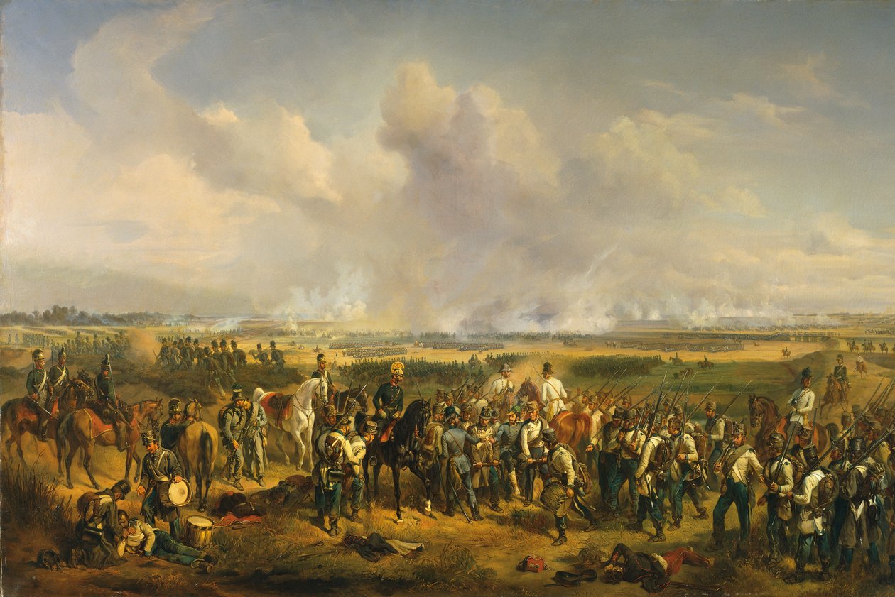 1849年8月5日的斯雷格之战，1853年。 作者 阿尔布雷希特·亚当