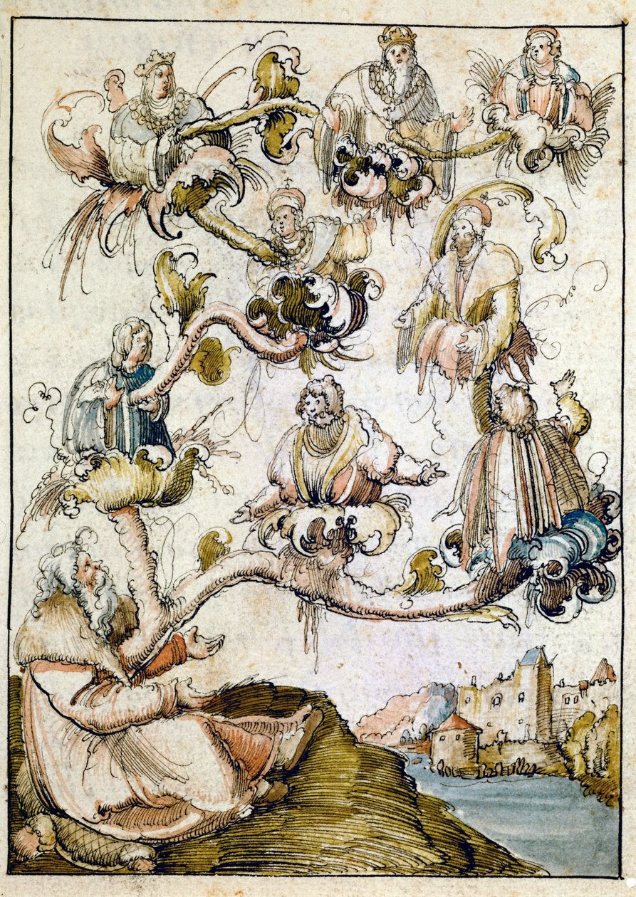 哈布斯堡家谱，可能由 Albrecht Altdorfer 所著... 作者 阿尔布雷希特·阿尔特多夫（Albrecht Altdorfer）
